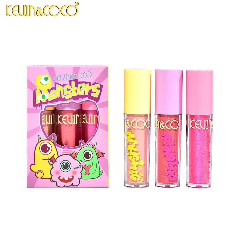 Monster Set 3 Colors Lip Gloss