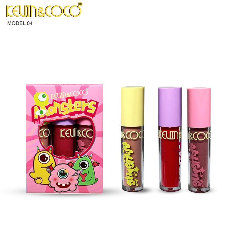 Monster Set 3 Colors Lip Gloss