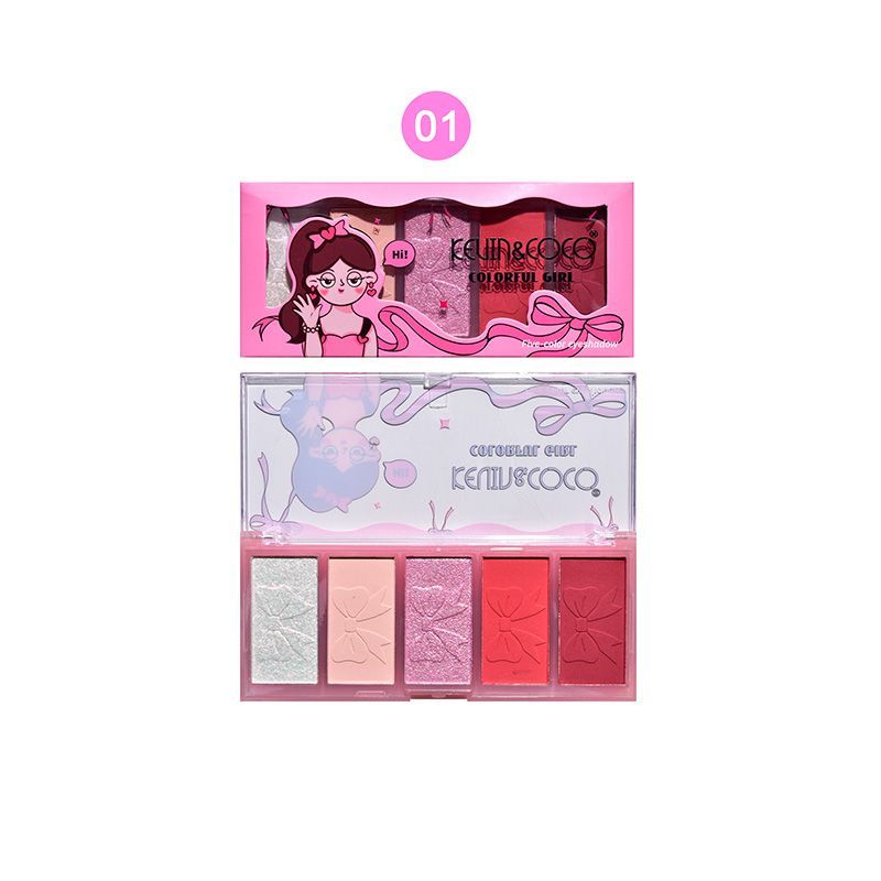 Paleta de Sombra de Ojos 5 Colores Colorfull Girl