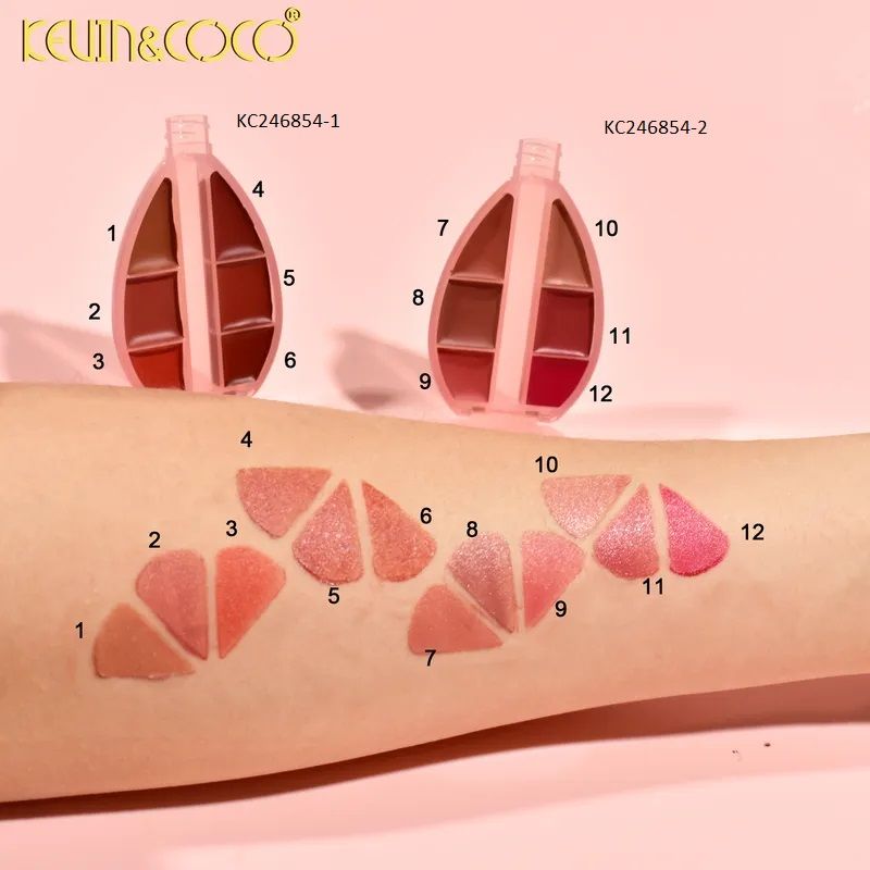 Paleta de Labiales de 6 Colores