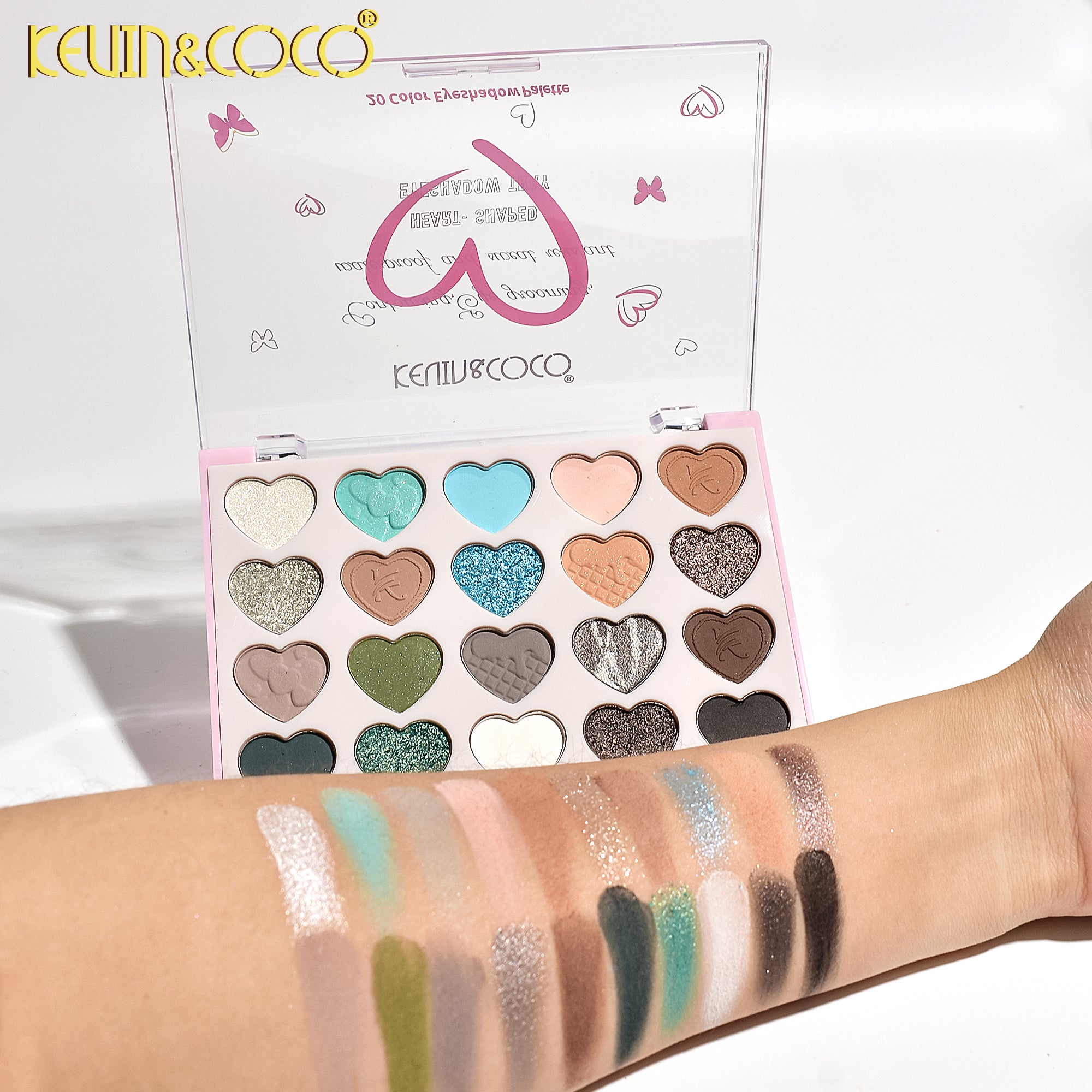 Paleta de Maquillaje de 20 Tonos, Sombra de Ojos, Iluminador, Colorete.