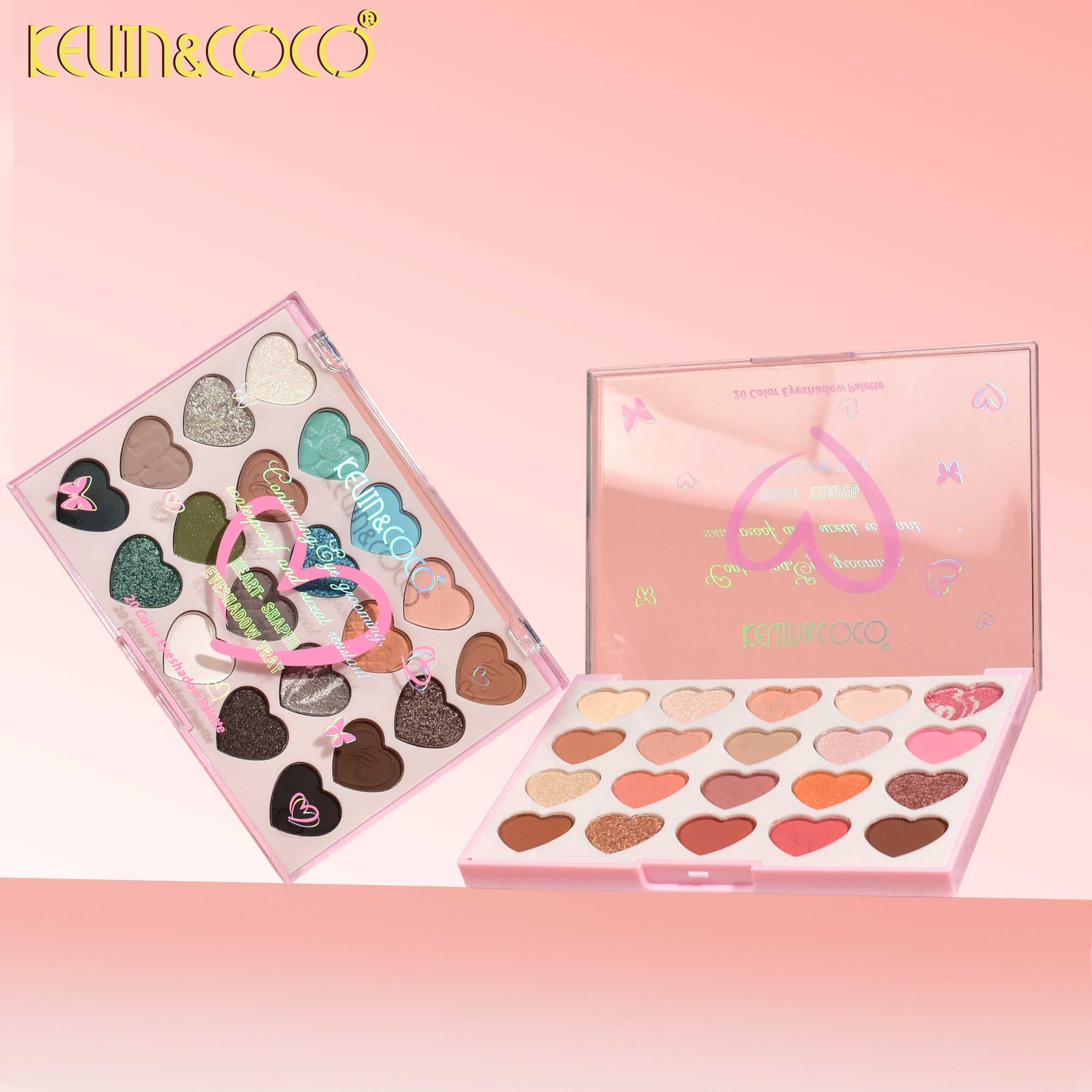 Paleta de Maquillaje de 20 Tonos, Sombra de Ojos, Iluminador, Colorete.