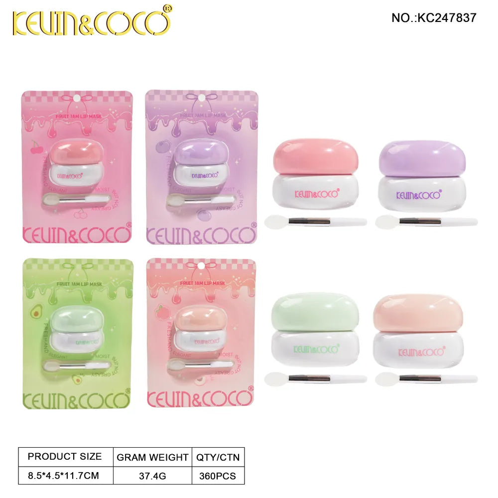 Mascarilla Brillo Labial Juicy Glow con Infusión de Frutas Hidratación Intensa y Reparación Nocturna Textura No Pegajosa Aroma Dulce y Afrutado