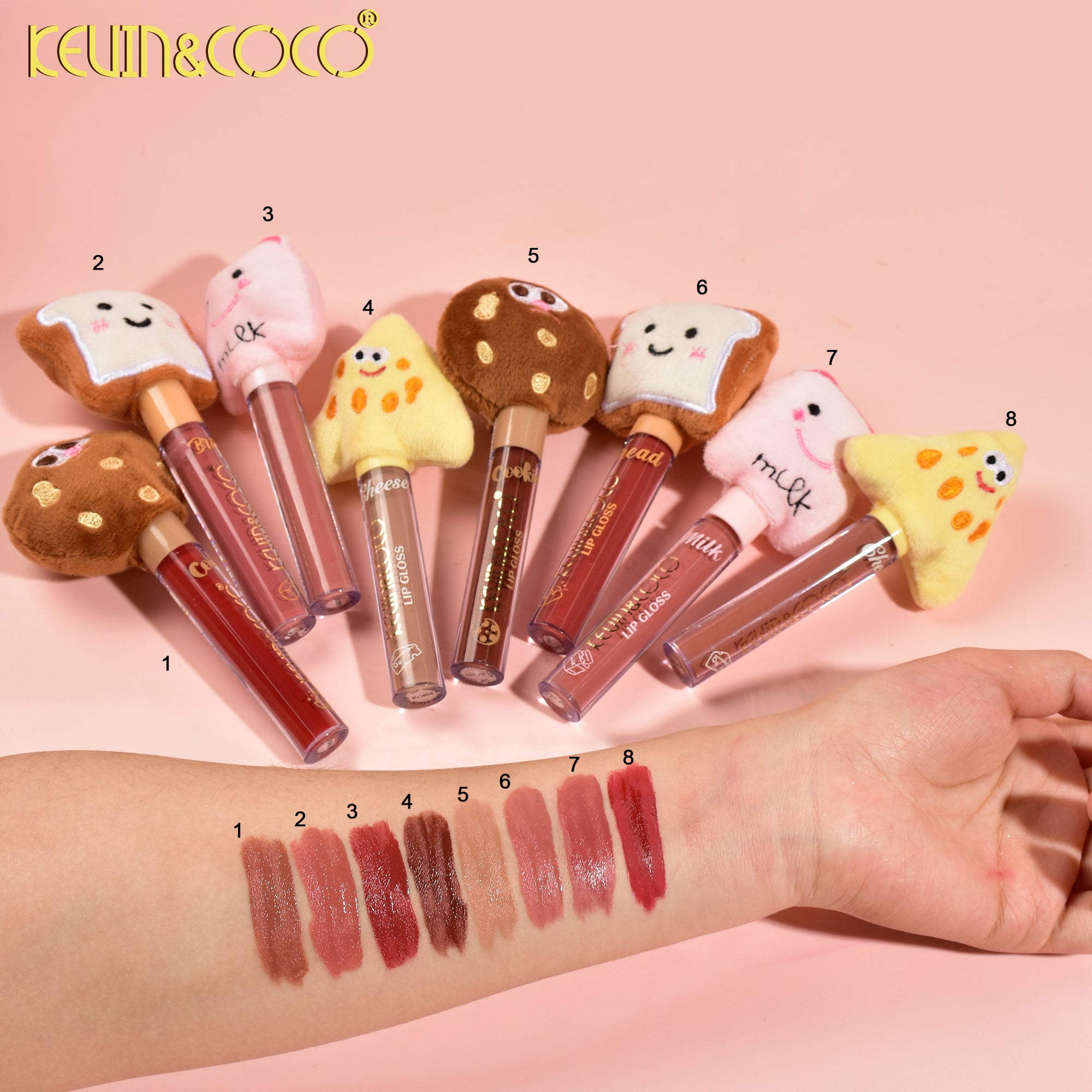 Lip Gloss No Pegajoso No Mancha Formato Muñequito
