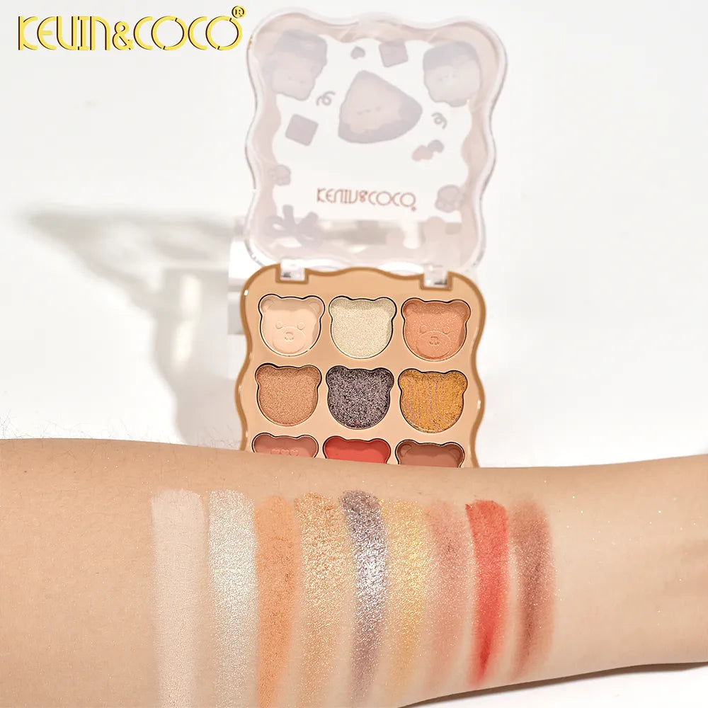 Paleta de Sombras de Ojos Fuzzy Bear Fun de 9 Colores
