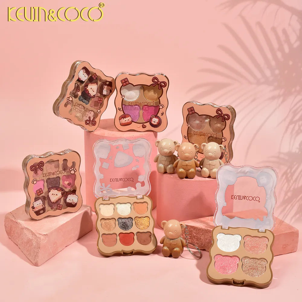 Paleta de Sombras de Ojos Fuzzy Bear Fun de 9 Colores