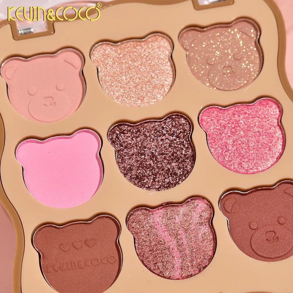 Paleta de Sombras de Ojos Fuzzy Bear Fun de 9 Colores