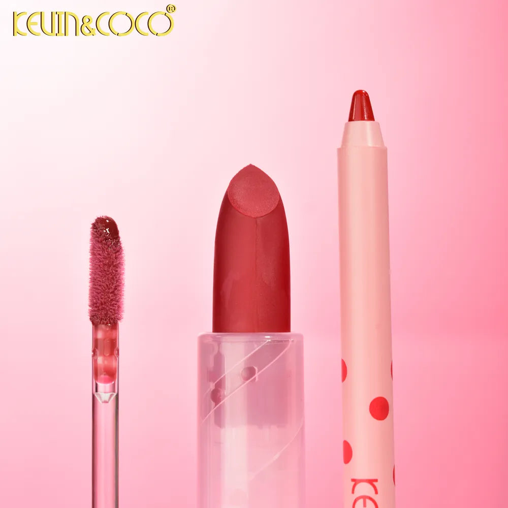 Perfilador Labial + Brillo Labial + Barra labial