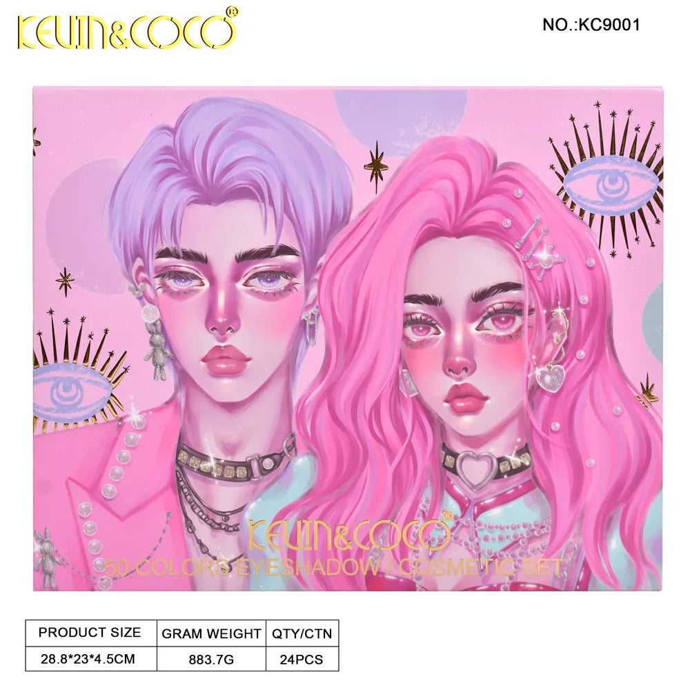 50 Colores Paleta de Maquillaje