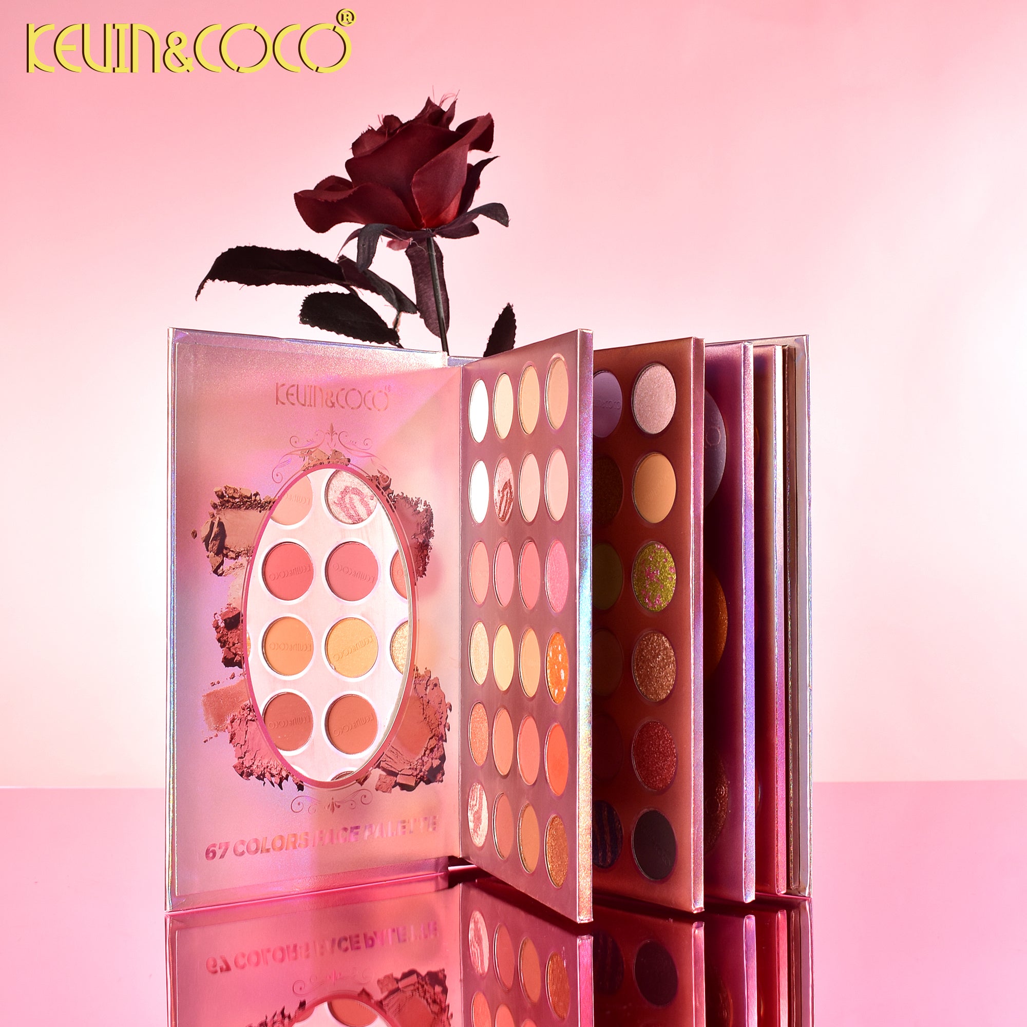 Paleta de Maquillaje de 67 Tonos: Colorete, Sombra de Ojos, Iluminador.