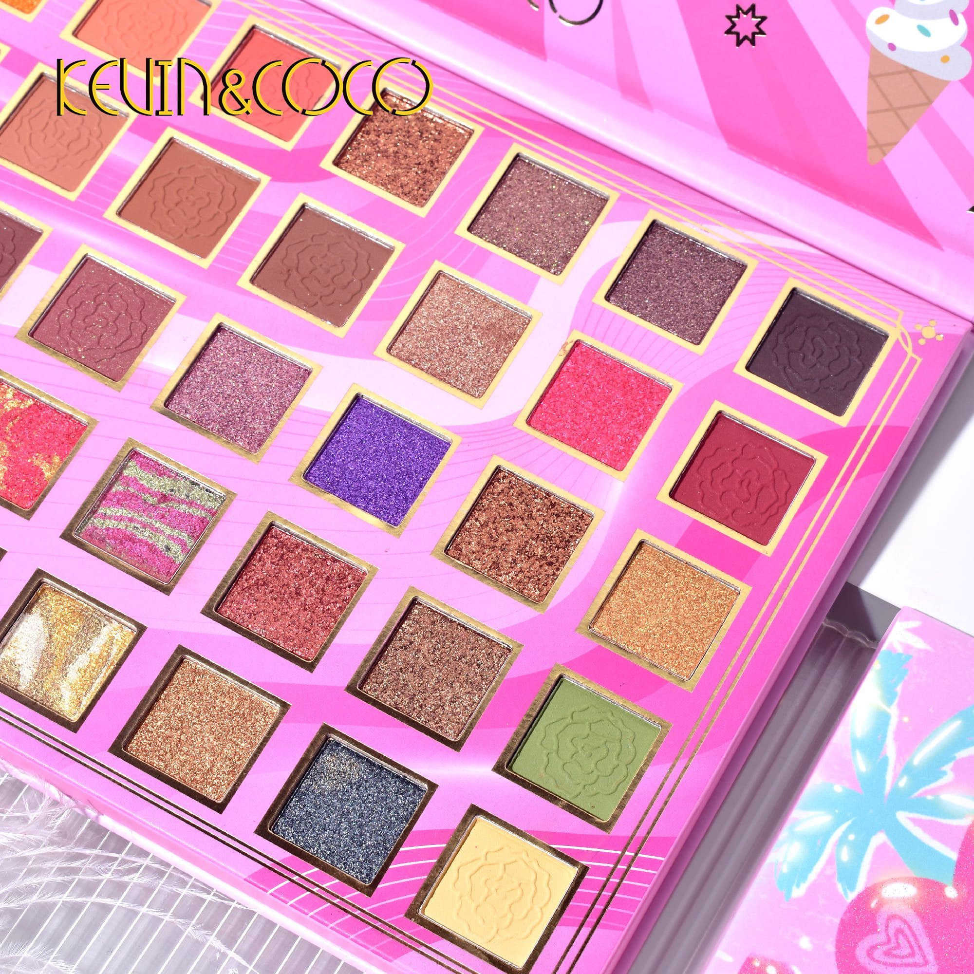 KEVIN&COCO 40colour barbie girl eyeshadow palette Hongxuan Cosmetics (3)