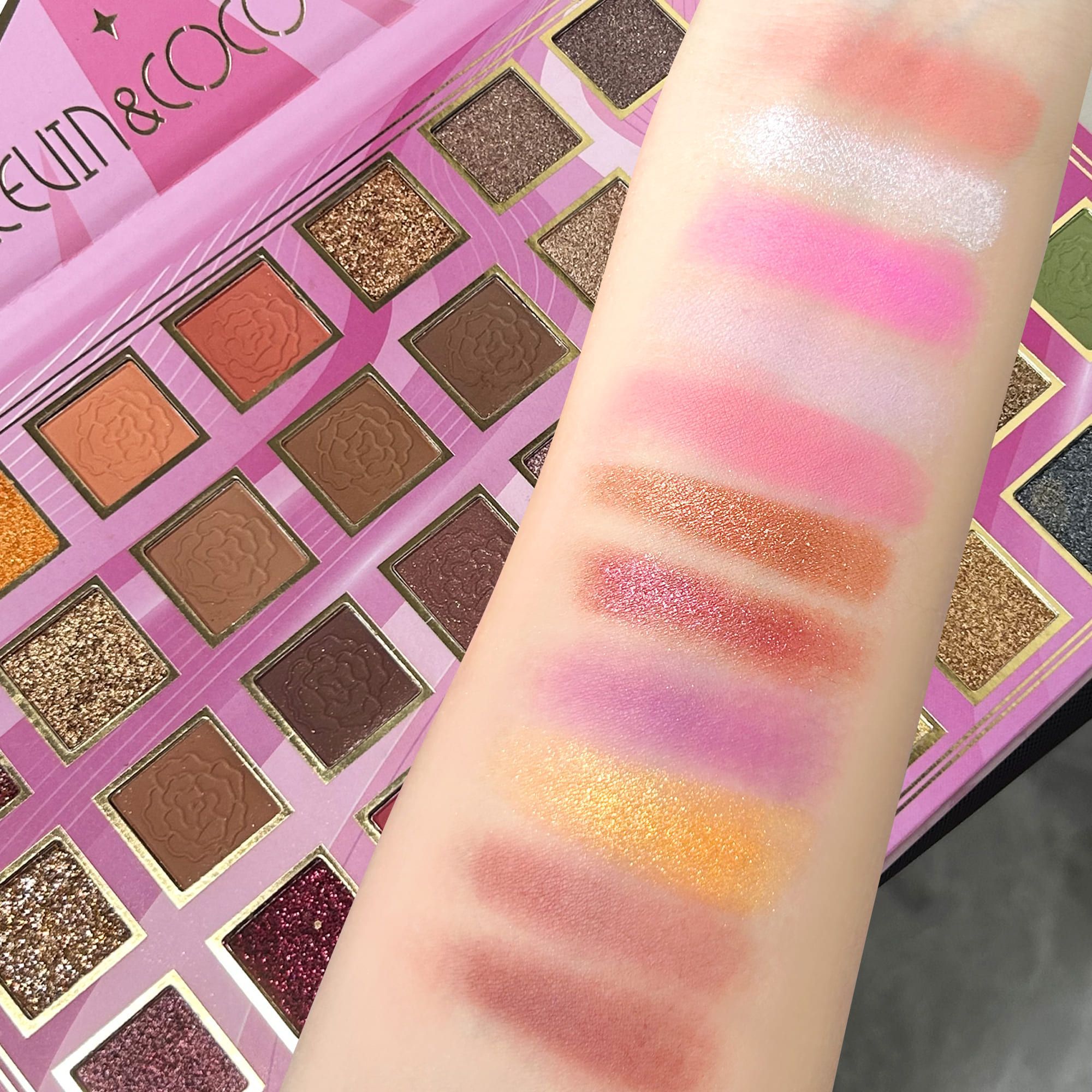 KEVIN&COCO 40colour barbie girl eyeshadow palette Hongxuan Cosmetics (6)