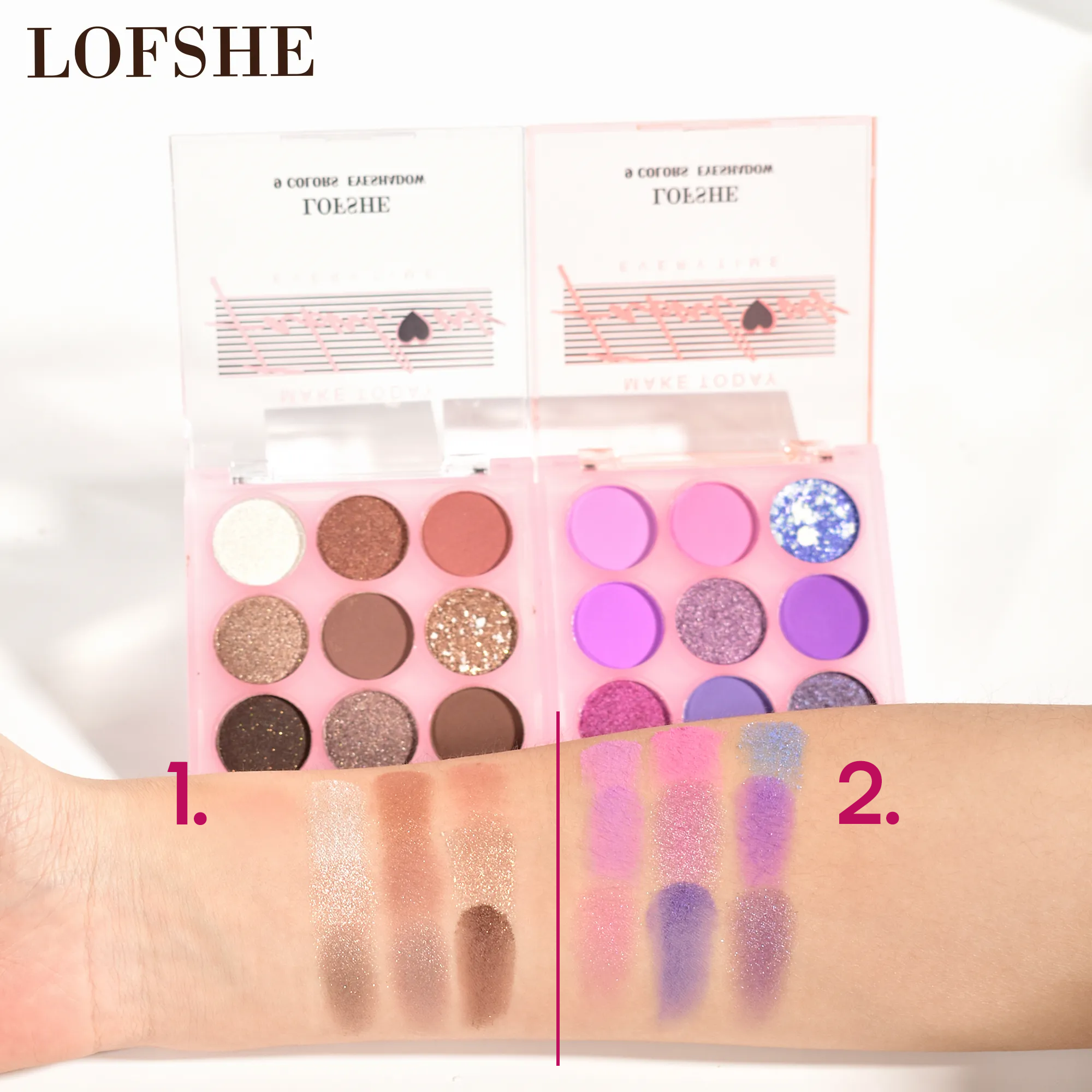 LOFSHE Paleta de Maquillaje,  Sombra de Ojos 9 Colores