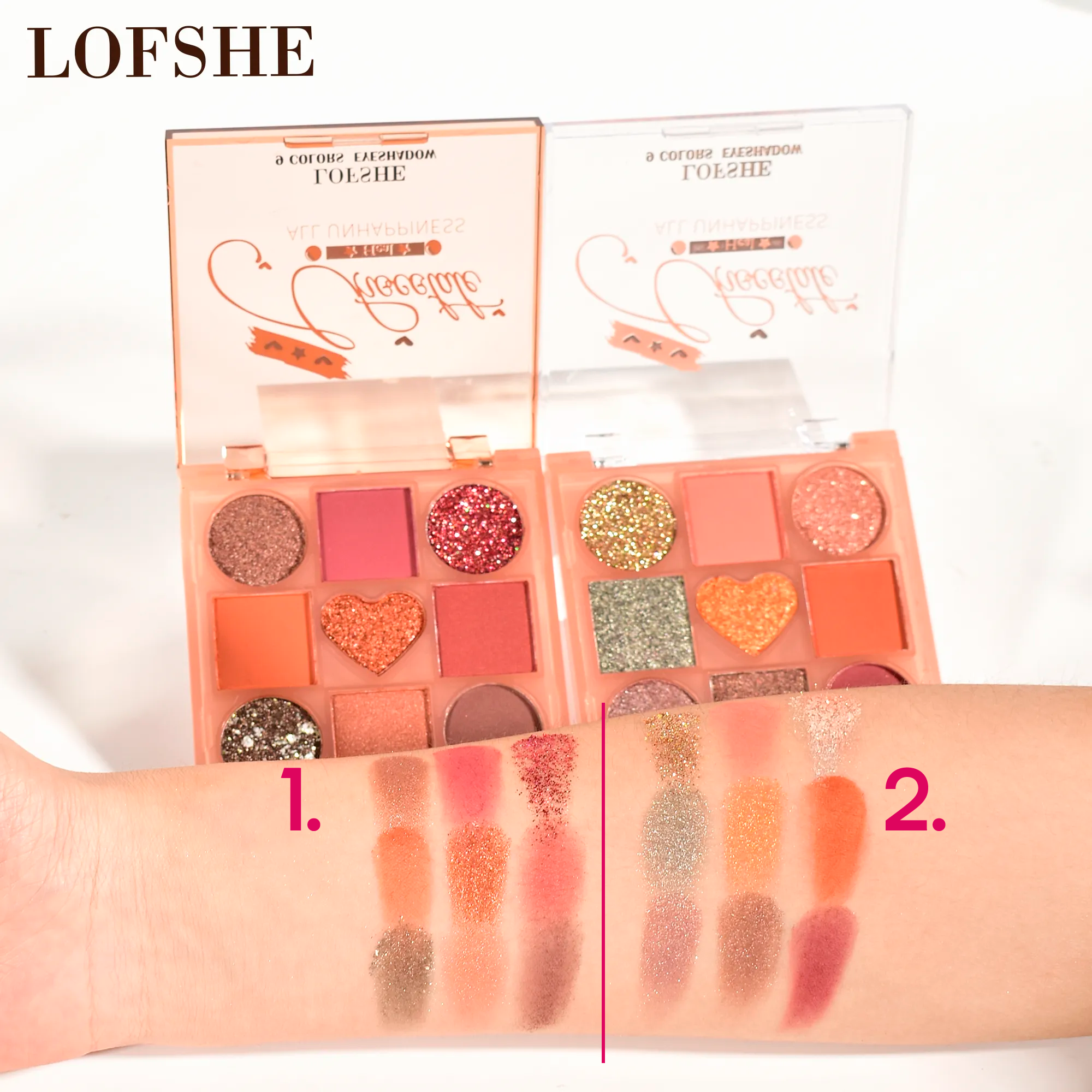 LOFSHE Paleta de Maquillaje,  Sombra de Ojos 9 Colores