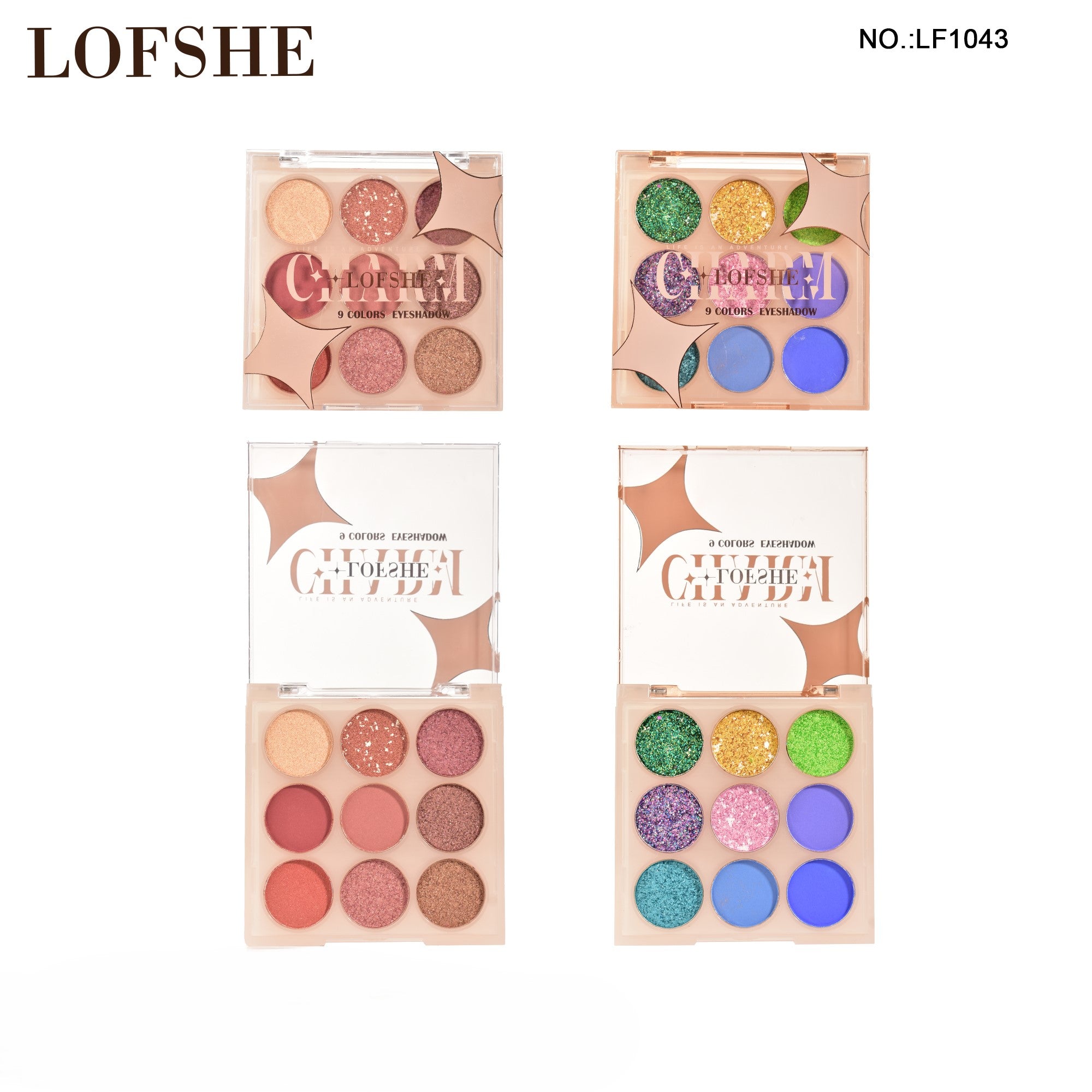 LOFSHE Paleta de Maquillaje,  Sombra de Ojos 9 Colores