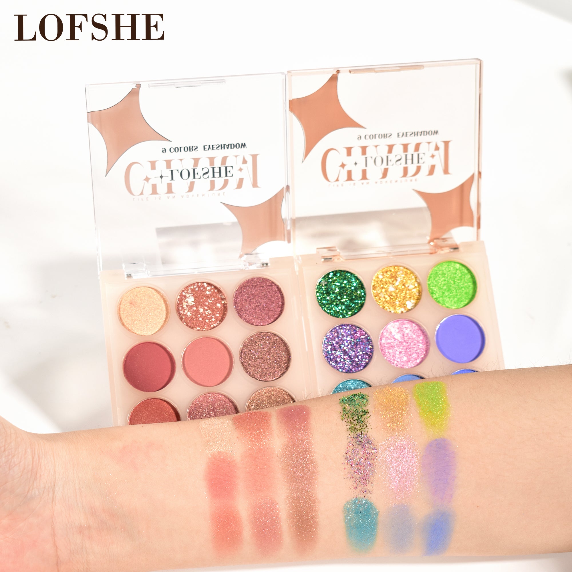 LOFSHE Paleta de Maquillaje,  Sombra de Ojos 9 Colores