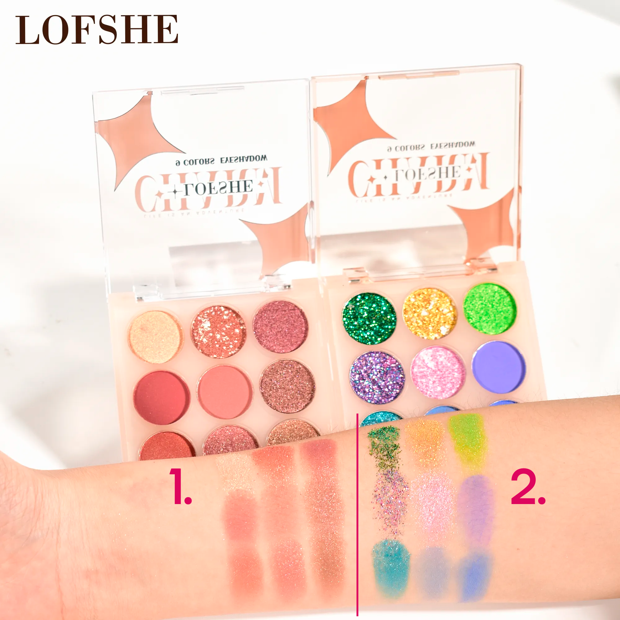 LOFSHE Paleta de Maquillaje,  Sombra de Ojos 9 Colores