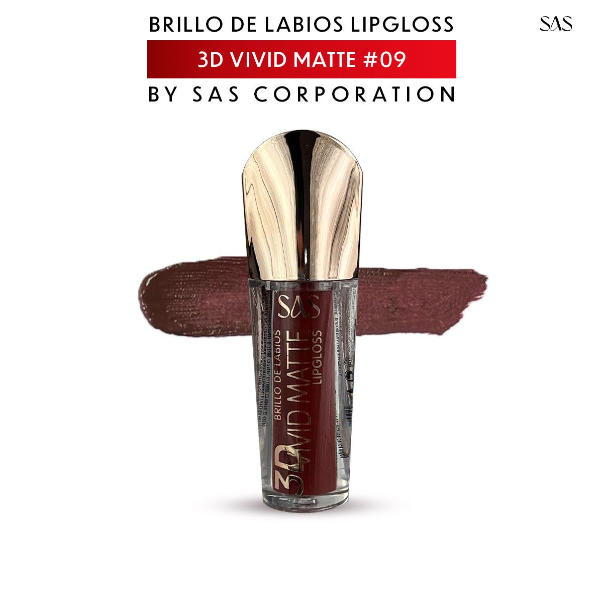 3D Brillo Labial Efecto Mate