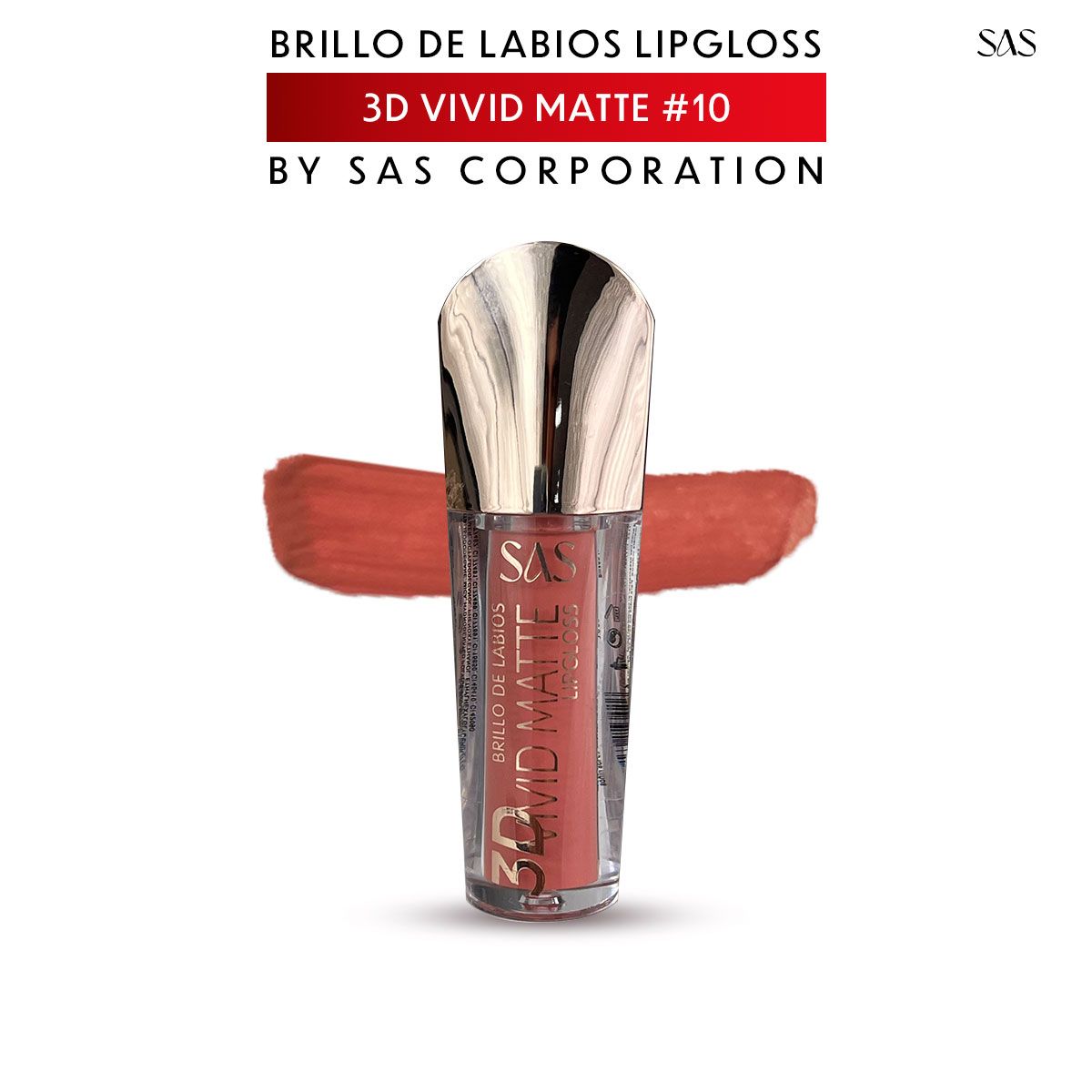 3D Brillo Labial Efecto Mate