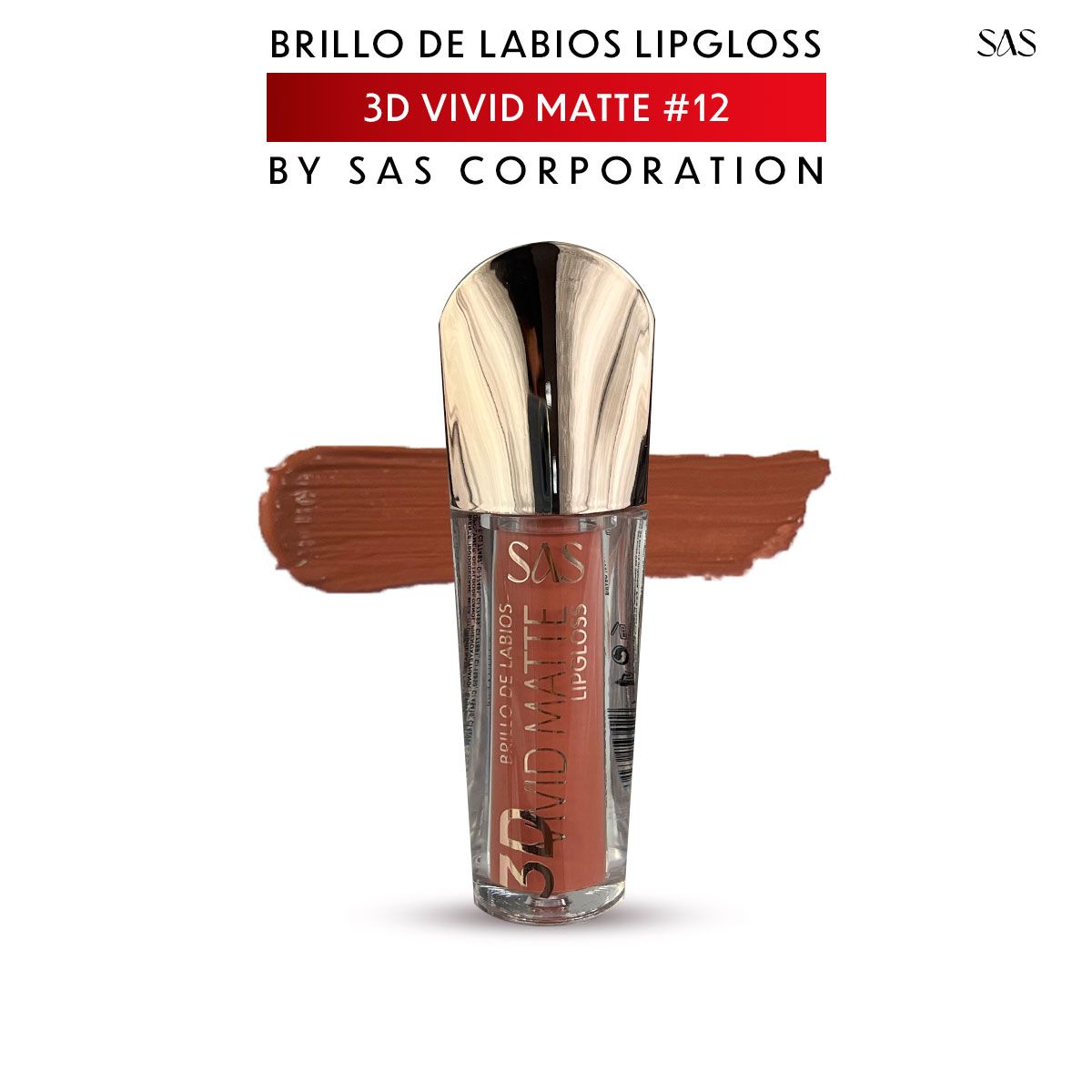 3D Brillo Labial Efecto Mate