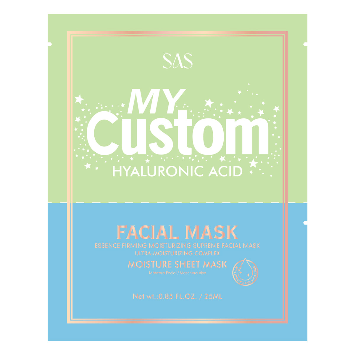 Mascarilla Facial con Ácido Hialurónico/ Niacinamida/ Colágeno