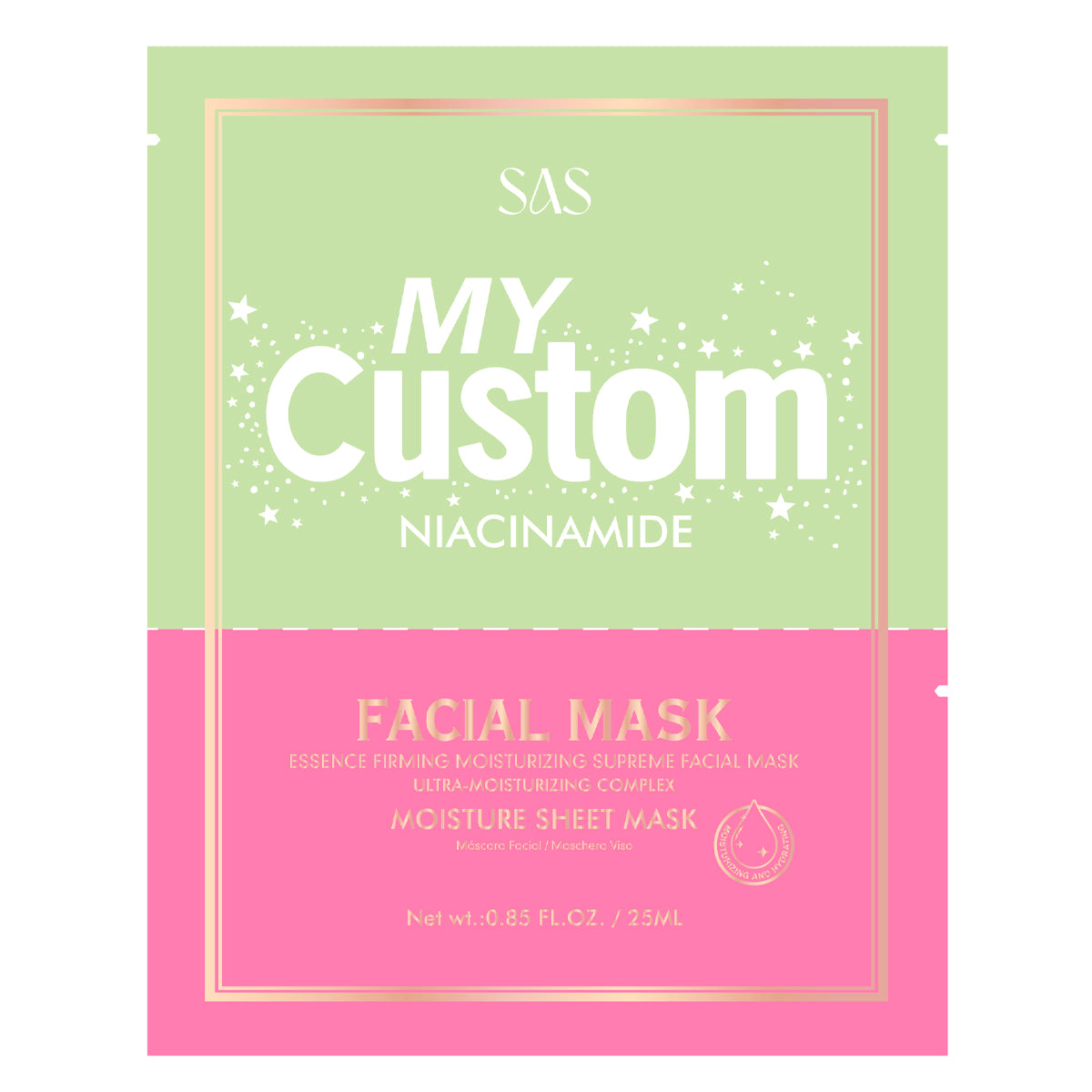 Mascarilla Facial con Ácido Hialurónico/ Niacinamida/ Colágeno