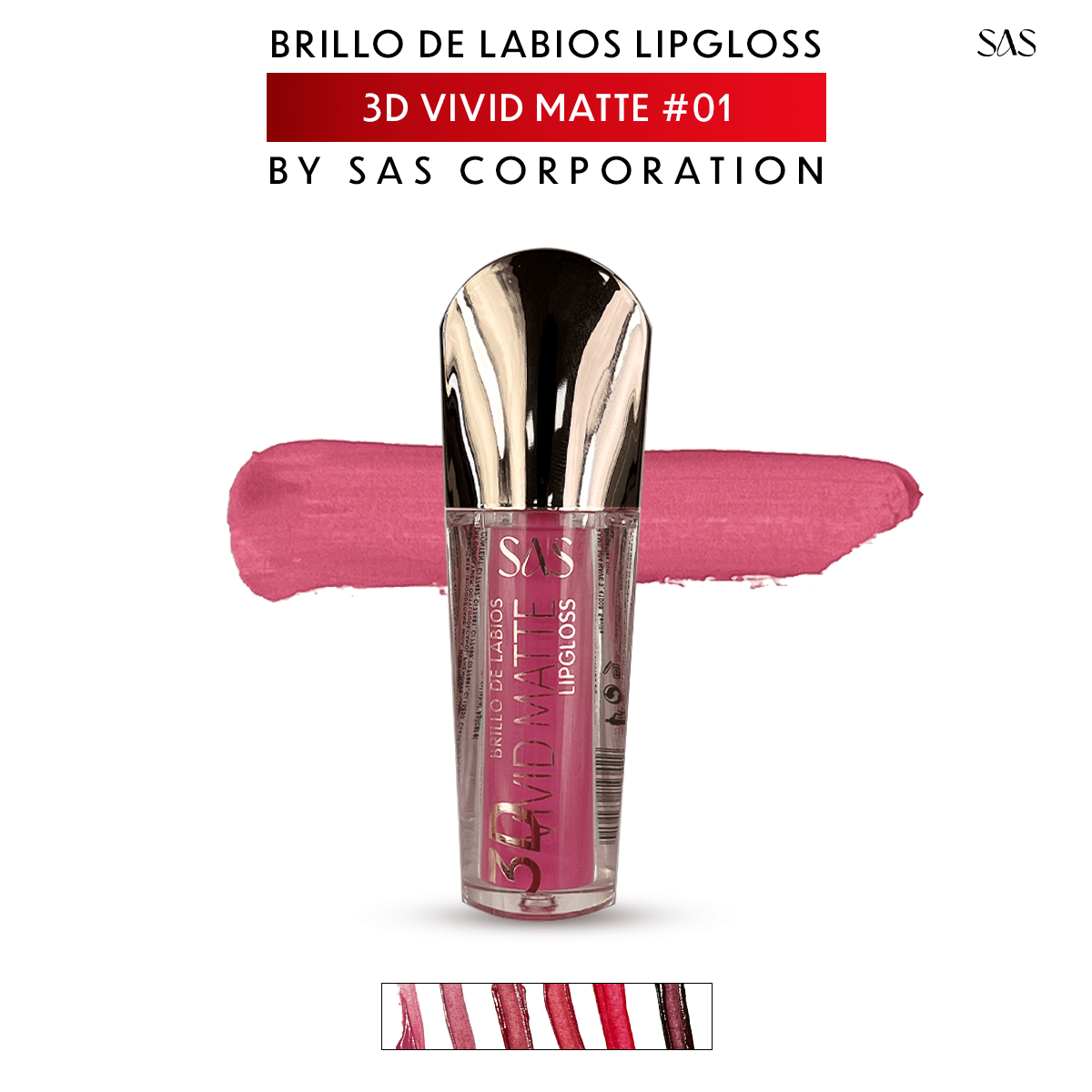 3D Brillo Labial Efecto Mate