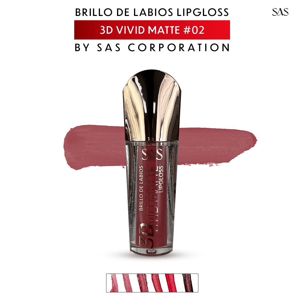 3D Brillo Labial Efecto Mate