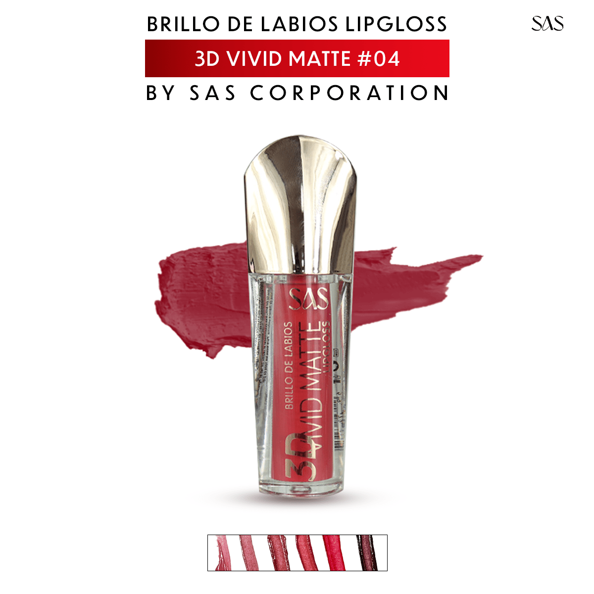 3D Brillo Labial Efecto Mate