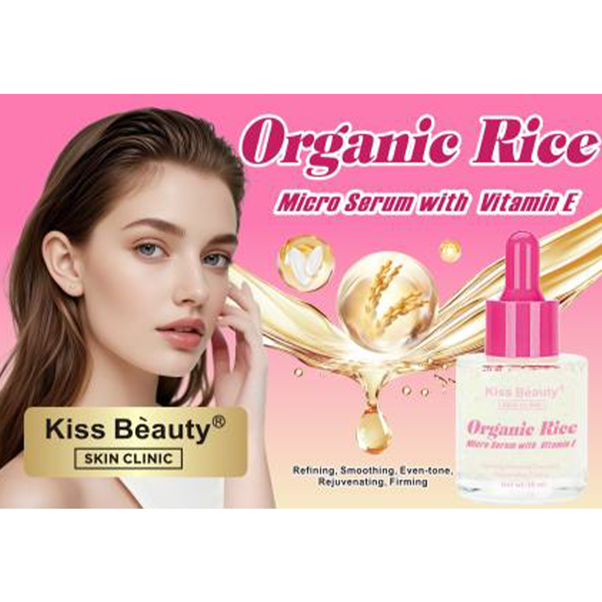 Micro Sérum con Pro-Colágeno/ Vitamina C/ Arroz Orgánico con Vitamina E, 30 ml