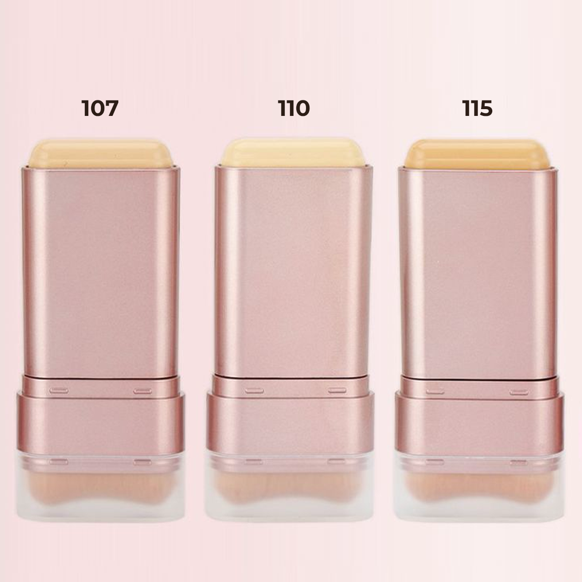 Base de Maquillaje en Barra, Doble Punta con Brocha Incluida. Larga Duración , Fácil de Aplicar, Acabado Natural 16.5 g