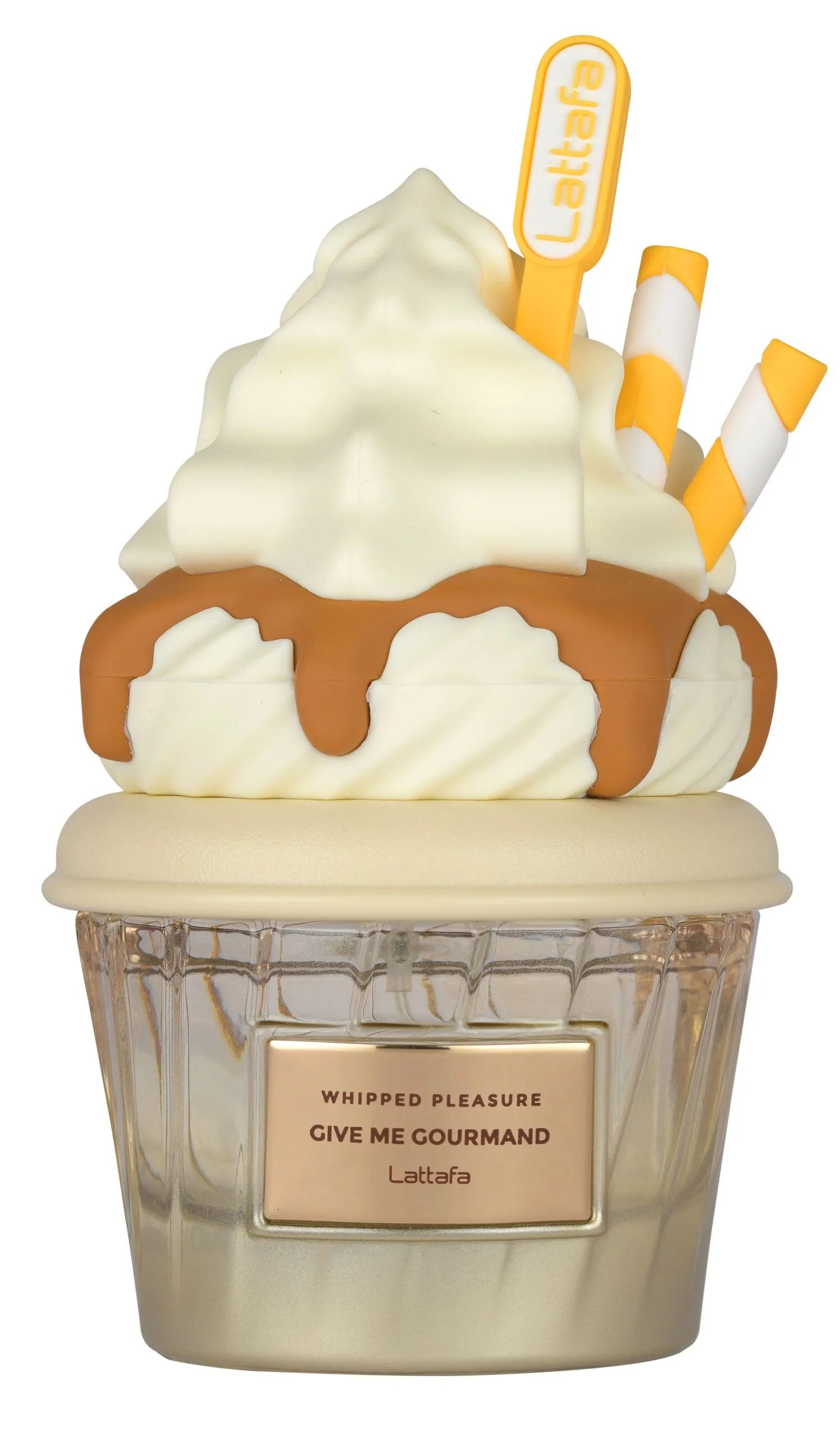 Whipped Pleasure Give Me Gourmand de Lattafa, Eau de Parfum para Mujer, Perfume Árabe 75 ml.