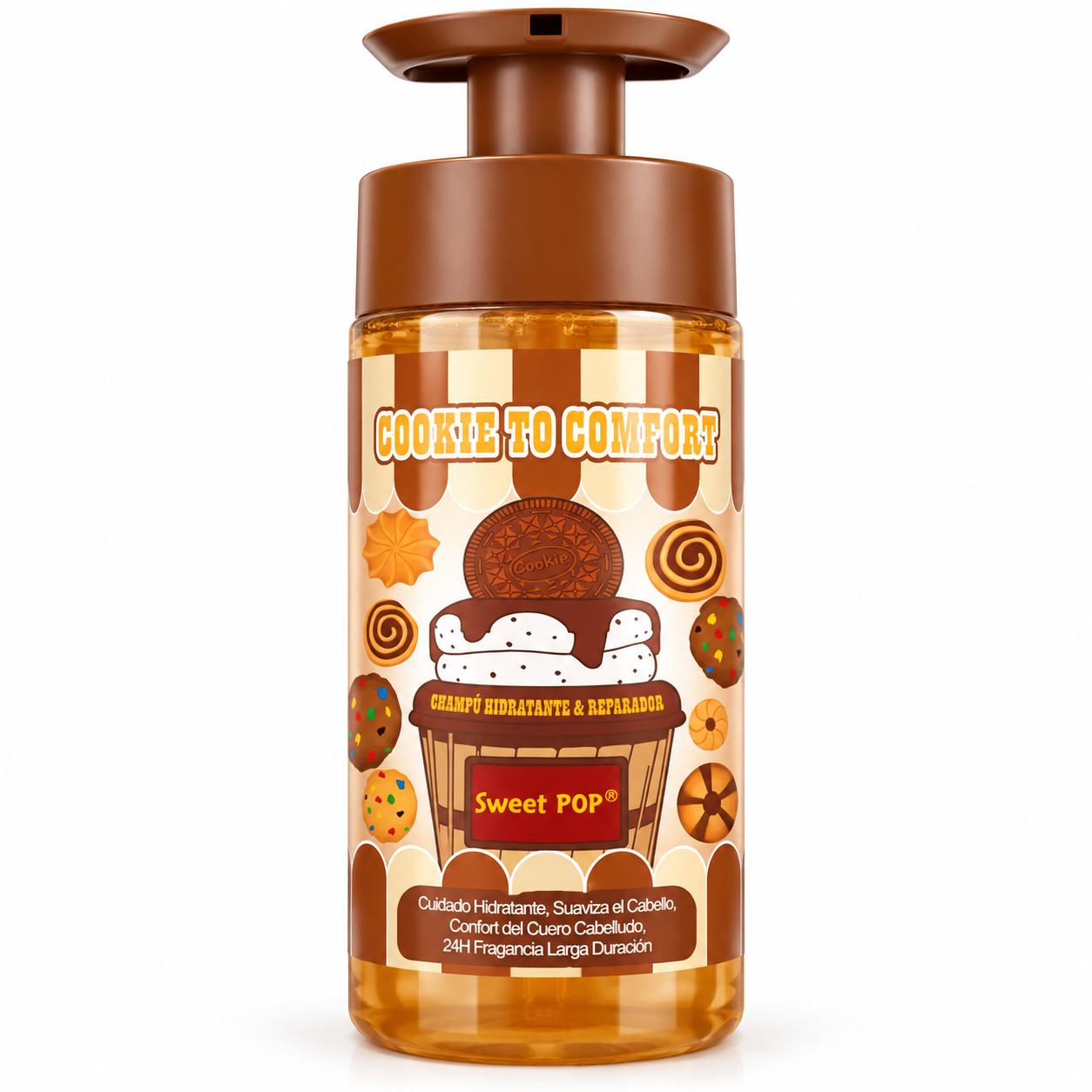 Serie Cookie to Comfort, Cuidado de Piel, Línea Comfort. Limpiador Facial, Bruma - Champú