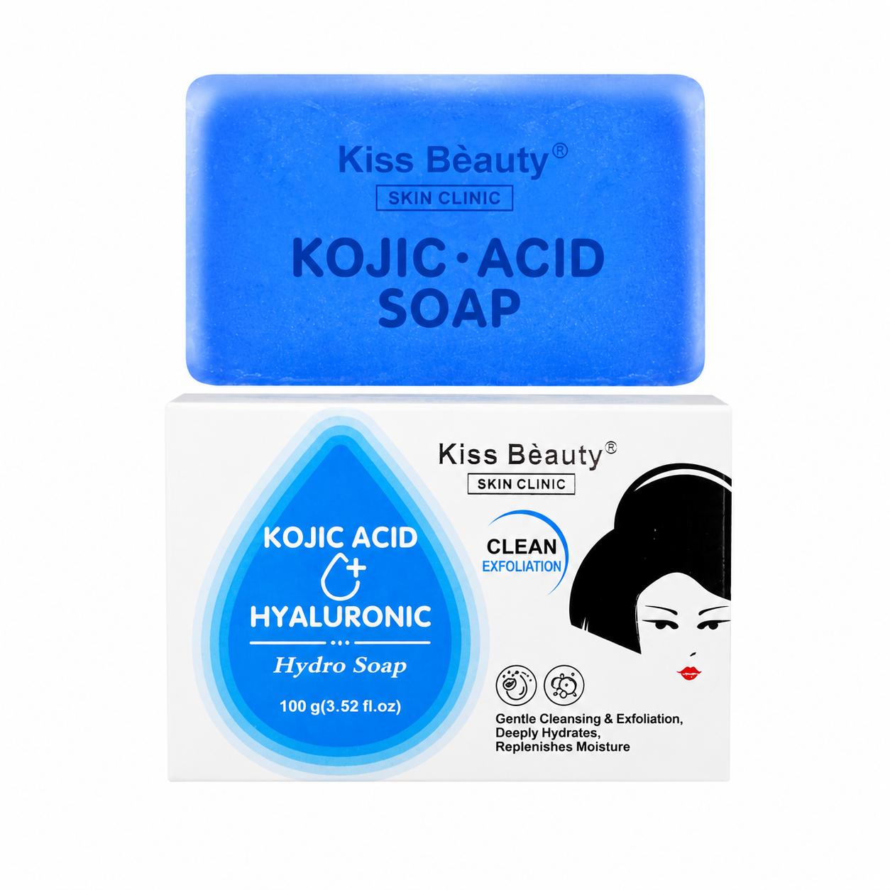 Jabón Kojic Acid Facial y Corporal con Ácido Kójico, Antimancha, Iluminador, Lim - Ácido Hialurónico