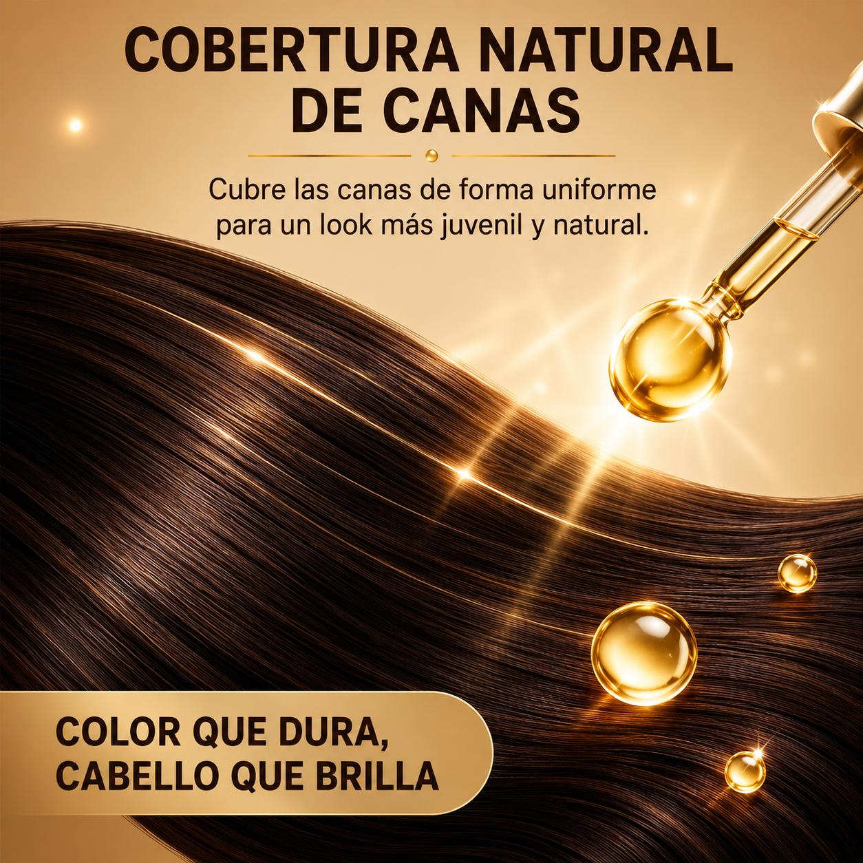 Champú Tinte Colorante Negro Marrón o Castaño Claro para Aplicación Uniforme y Tono Final Personalizado 3 en 1 Sencillo 