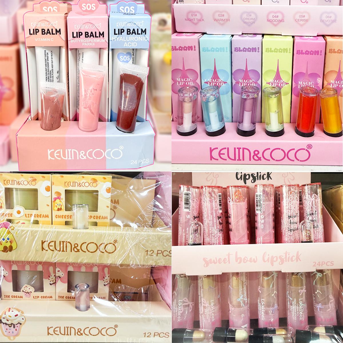 Lote de Labiales,. Bálsamos, Lip Gloss, Lip Oil, Lip Tint, Pintalabios, Mate, Brillo, Divertidos, Cutes, Satinados. Labi