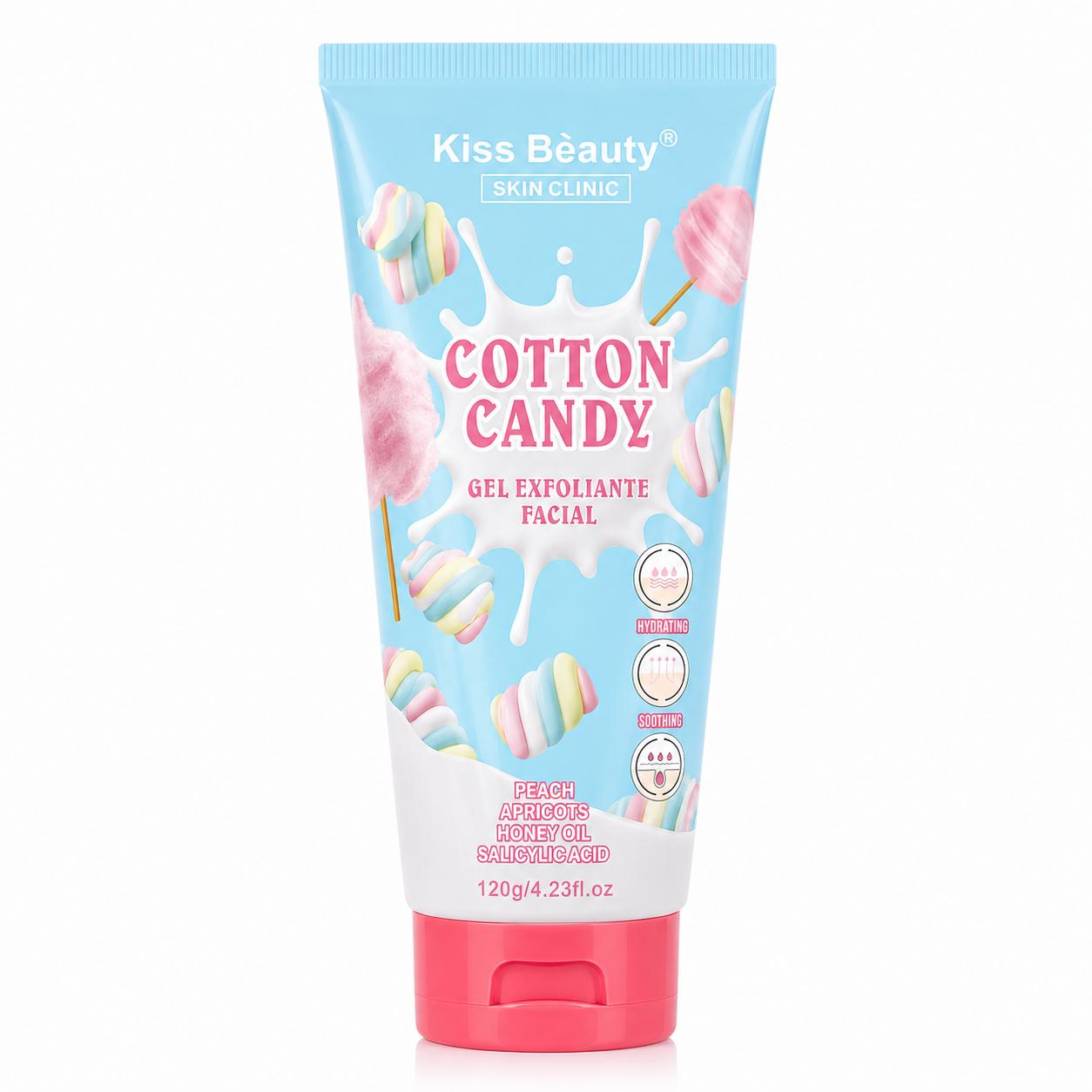 Gel de Ducha, Loción Corporal, Mascarilla Hidratante. 8 Sensaciones, Candy Fanta - Exfoliante Facial Cotton Candy