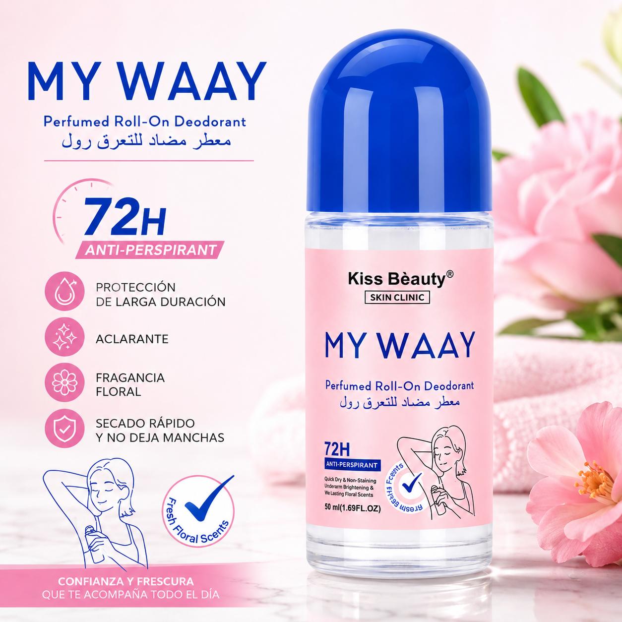 Desodorante Roll-On Perfumado 72H para Mujer. Inspirado en Perfumes de Moda.