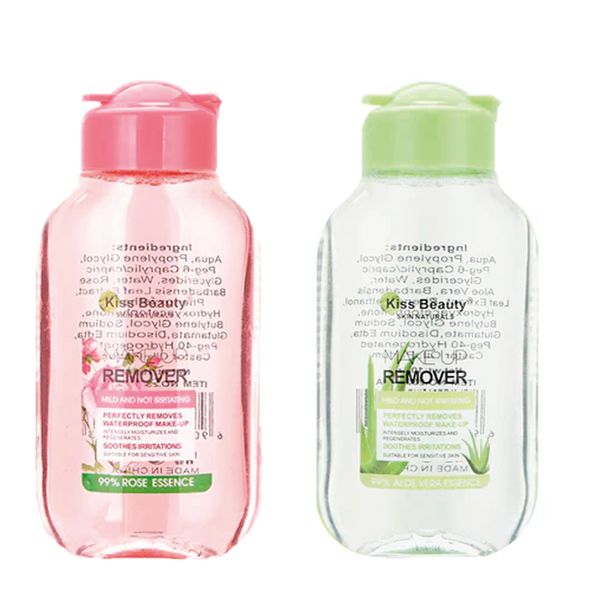Desmaquillante Facial  – Elimina Maquillaje Waterproof, Suave e Hidratante, para Piel Sensible, 109 ml (Aloe Vera o Rosa)