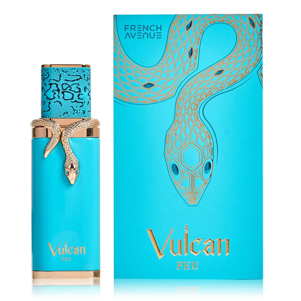 Vulcan Feu French Avenue para Hombres y Mujeres, Eau de Parfum Unisex, Perfume Árabe de Larga Duración 100 ml.