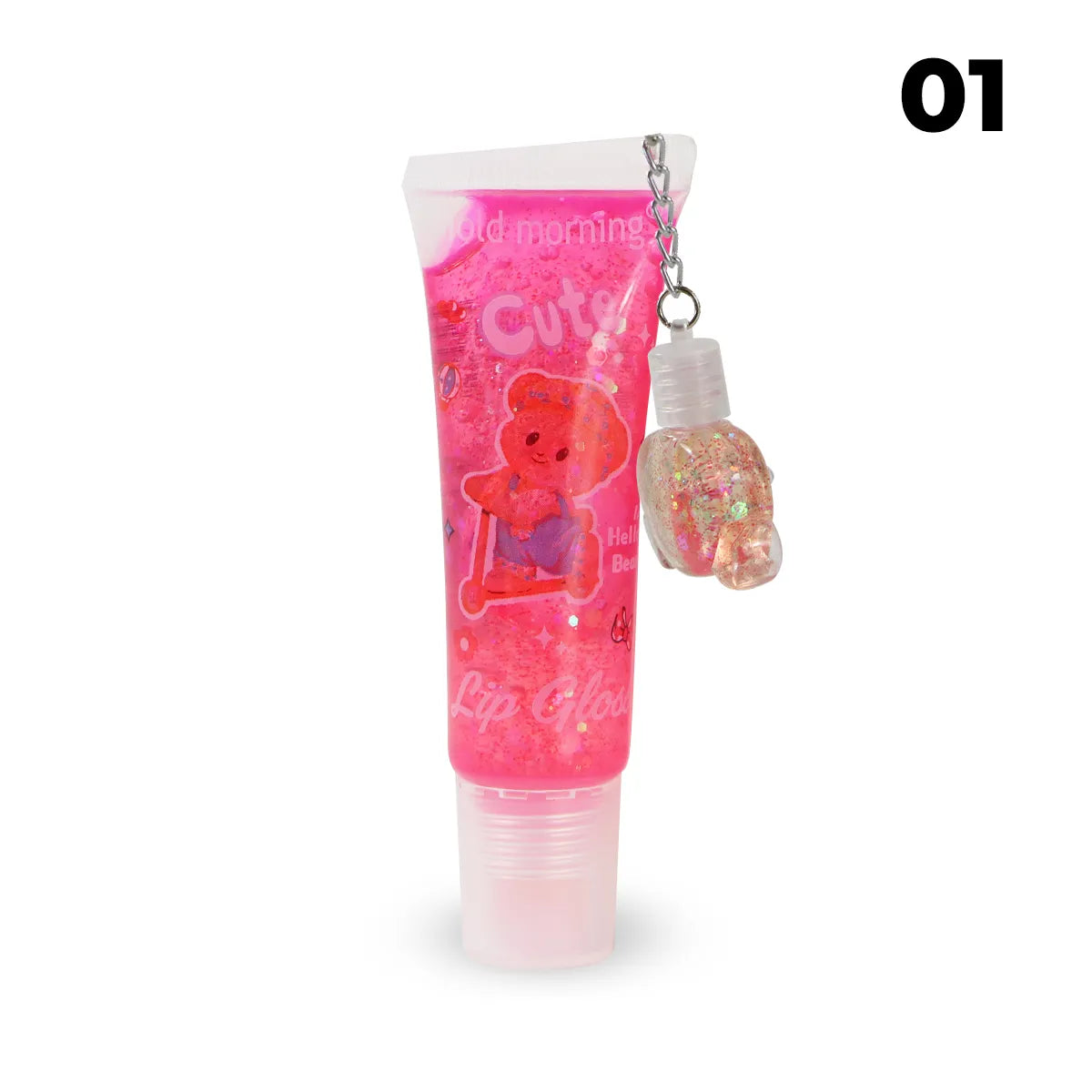 Hold Morning Cute Lip Gloss Hidratante Colgante Osito