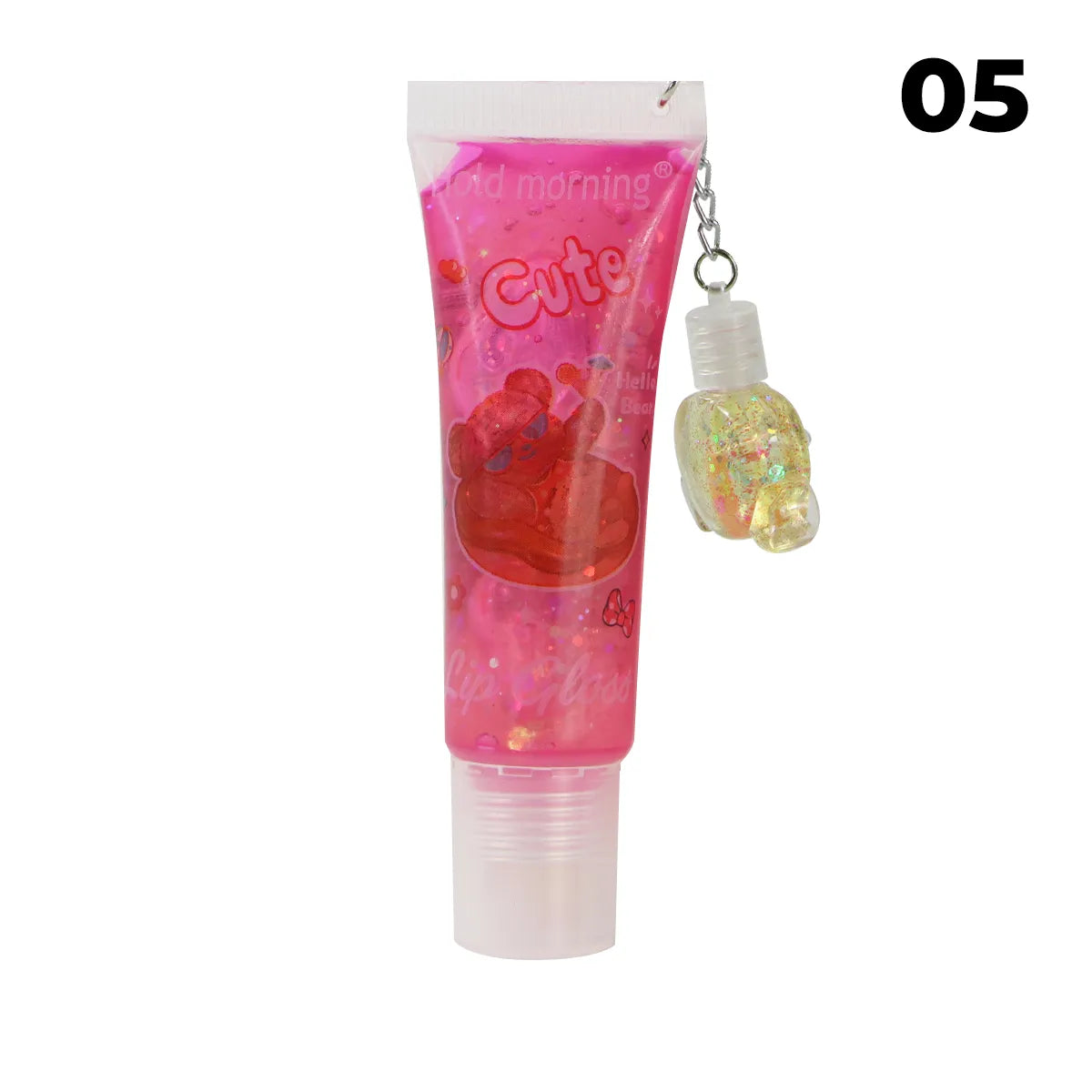Hold Morning Cute Lip Gloss Hidratante Colgante Osito