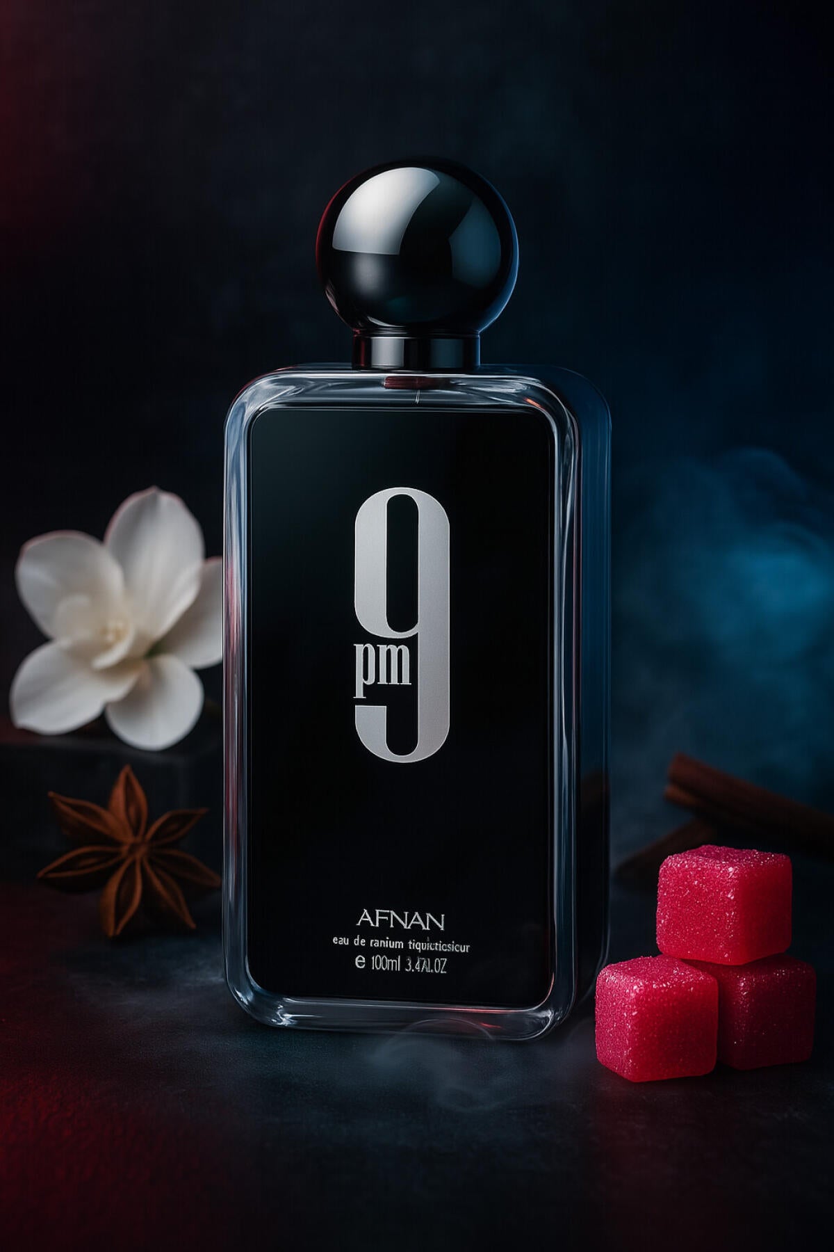 Afnan 9PM  Eau de Parfum para Hombre, Perfume Árabe de Larga Duración 100 ml.