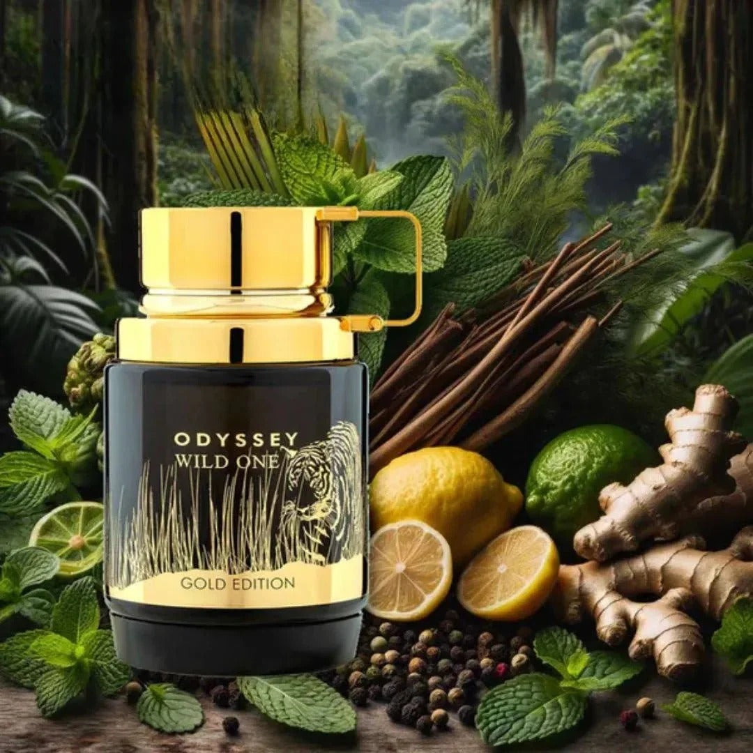 Odyssey Wild One Gold Edition Armaf, Perfume Árabe de Larga Duración para Hombres, Eau de Parfum 100 ml.