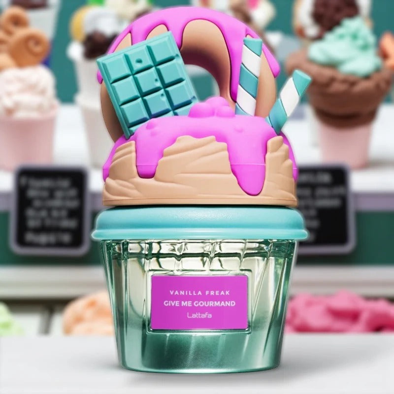 Vanilla Freak Give Me Gourmand Lattafa,  Perfume Árabe Eau de Parfum para Mujer 75 ml.