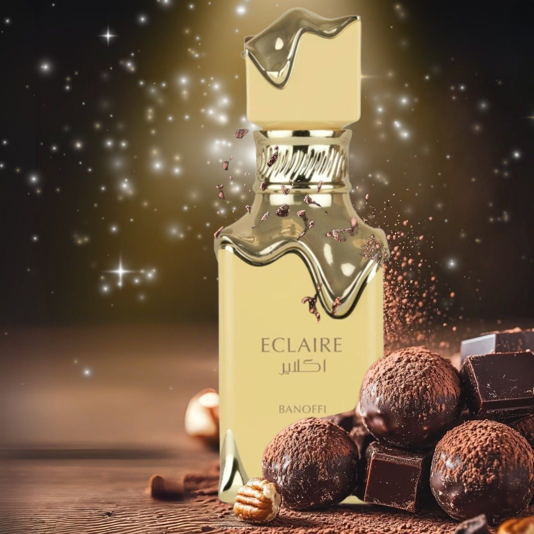 Eclaire Banoffi Lattafa Perfumes para Hombres y Mujeres, Eau de Parfum 100 ml, Perfume Árabe Unisex