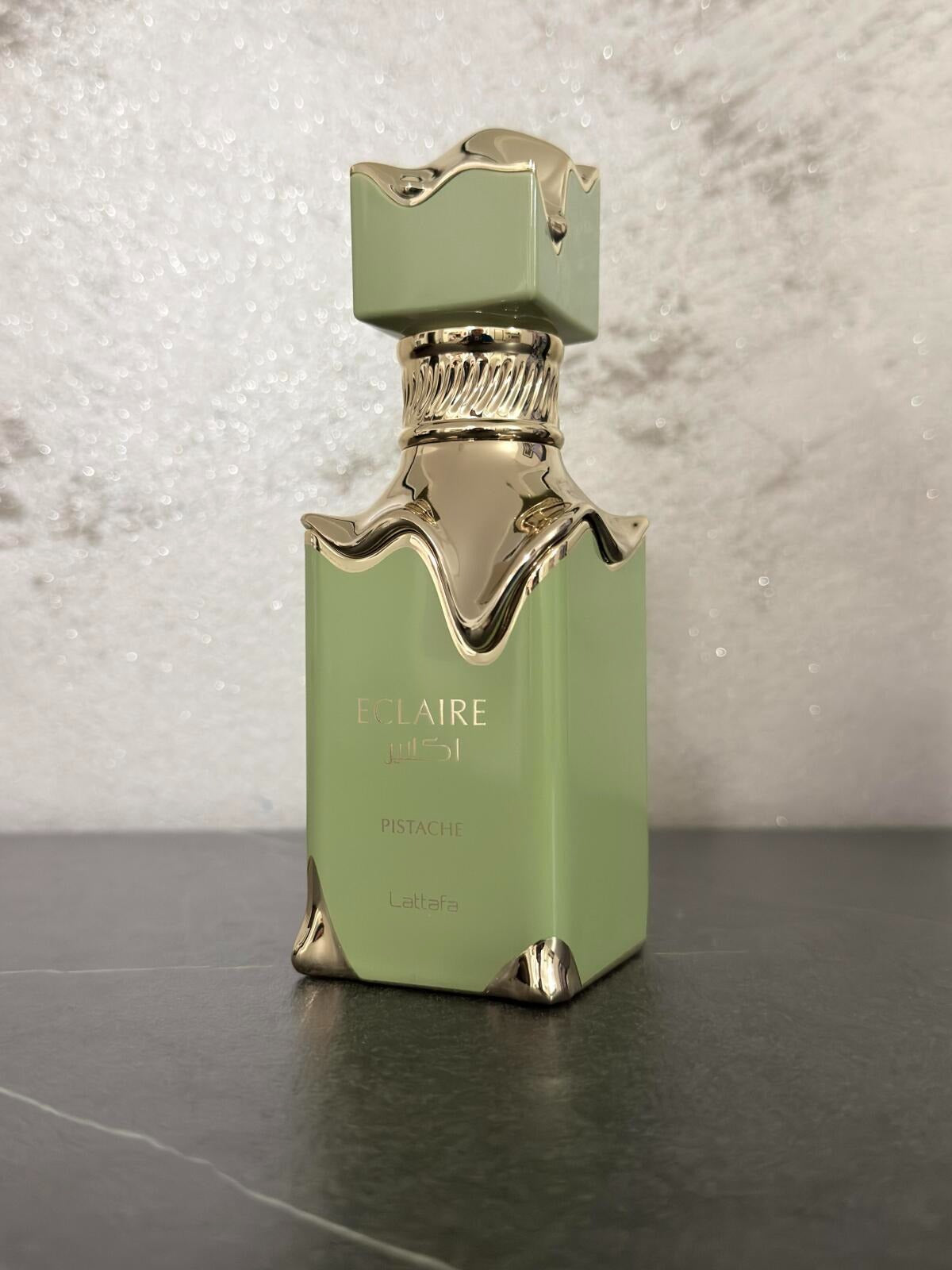 Eclaire Pistache Lattafa Perfumes para Hombres y Mujeres, Eau de Pafum 100 ml, Perfume Árabe de Larga Duración.