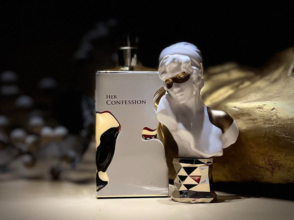 Her Confession Lattafa Perfumes para Mujeres, Eau de Parfum 100 ml, Perfume Árabe de Larga Duración.