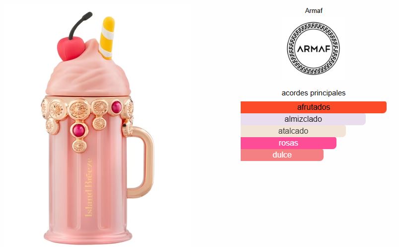 Island Breeze Armaf para Hombre y Mujeres, Eau de Parfum 100 ml, Perfume Árabe Unisex Larga Duración