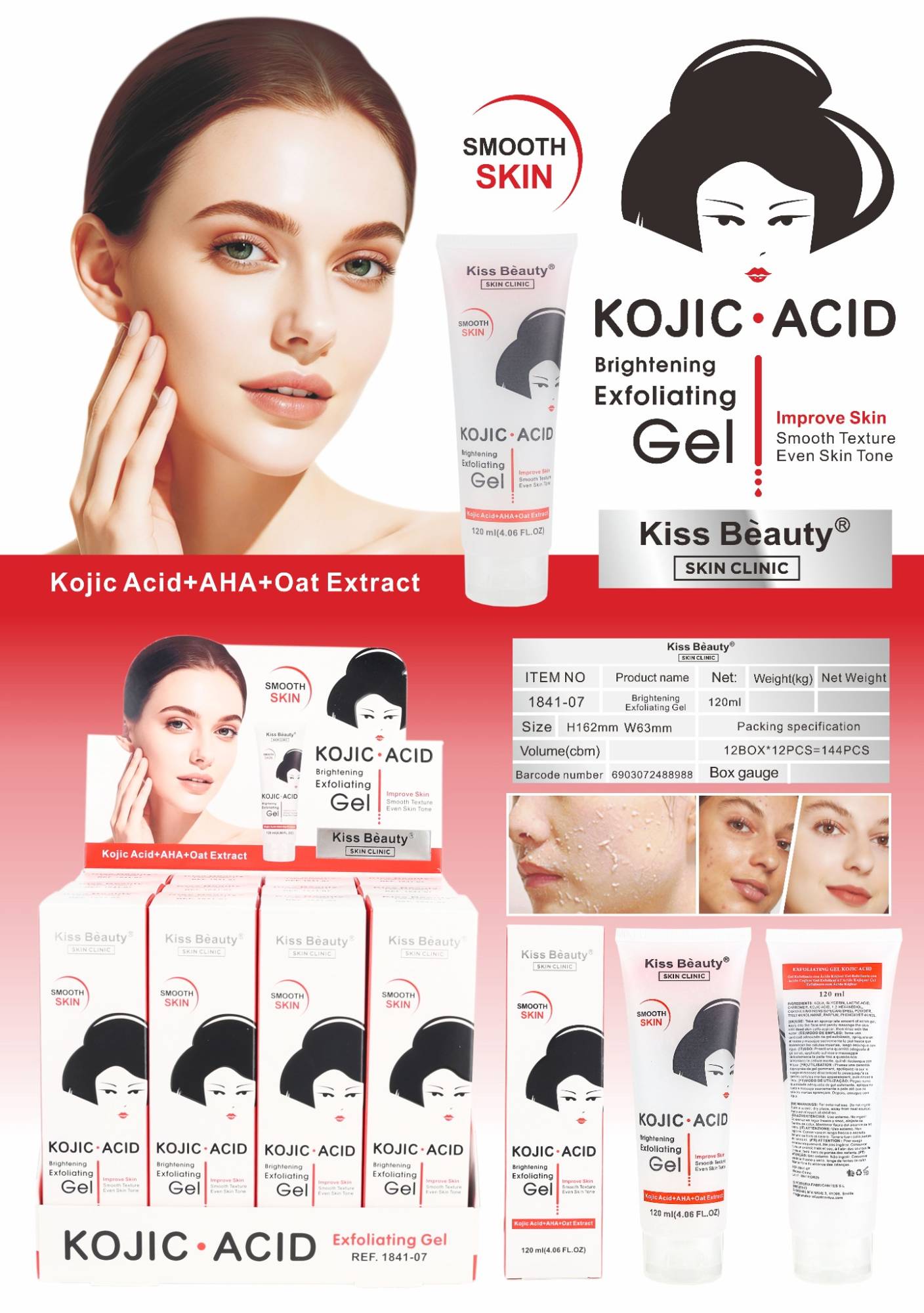 Gel Exofoliante Kojic Acid.